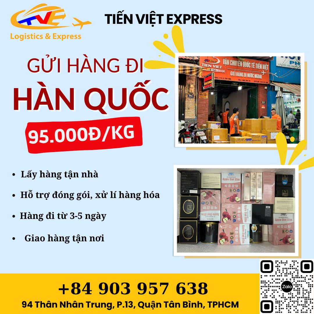 Gửi hàng đi Hàn Quốc - Tiến Việt Express